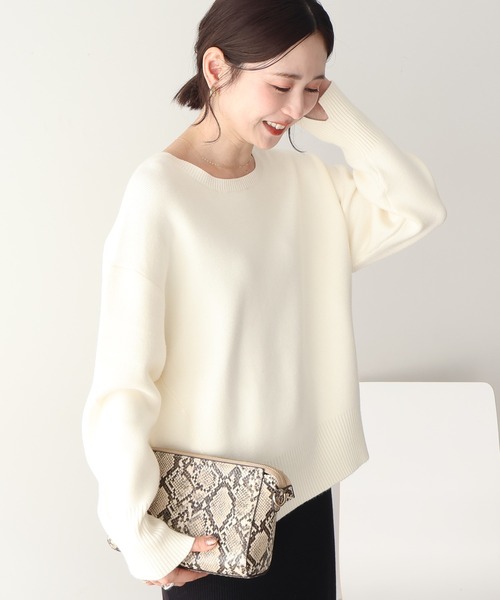 セール】バイパチ前振りニットプルオーバー＜静電気軽減＞（ニット