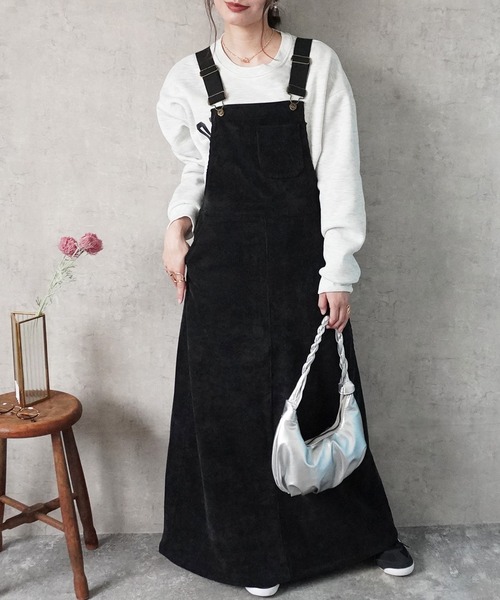 セール】コーデュロイジャンパースカート（サロペット/オーバーオール