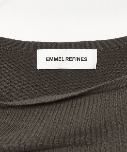 EMMEL REFINES（エメルリファインズ）の「＜EMMEL REFINES＞EM アシメタック ボタン カーディガン（カーディガン/ボレロ・レディース・レッド/ダークグレー・FREE）」の15枚目の写真