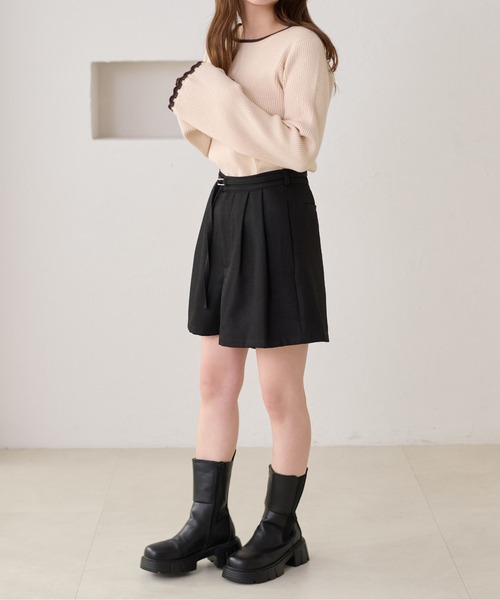 apres jour clair(アプレジュールクレア)の「【apres jour clair】ウエストデザインショートパンツ(その他パンツ・レディース・ブラウン系その他/ブラック/ライトブラウン・SMALL/MEDIUM/LARGE)」の22枚目の写真