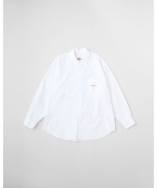 Traditional Weatherwear(トラディショナルウェザーウェア)の「SHIRT 002(シャツ/ブラウス・メンズ・オフホワイト/ダークネイビー・M/S)」の2枚目の写真