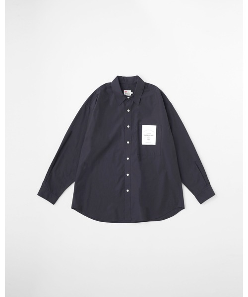 Traditional Weatherwear(トラディショナルウェザーウェア)の「SHIRT 002(シャツ/ブラウス・メンズ・オフホワイト/ダークネイビー・M/S)」の1枚目の写真