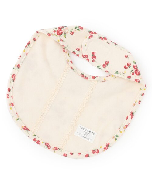 sense of wonder(センスオブワンダー)の「野イチゴスタイ【オーガニック】【日本製】(スタイ/よだれかけ・キッズ・ホワイト系・F)」の2枚目の写真