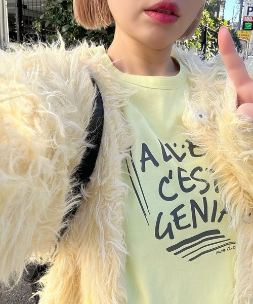 Alley Tokyo(アリートーキョー)の「レイヤードしてる風ダメージロンT(Tシャツ/カットソー・レディース・ブルー/イエロー・FREE)」の15枚目の写真