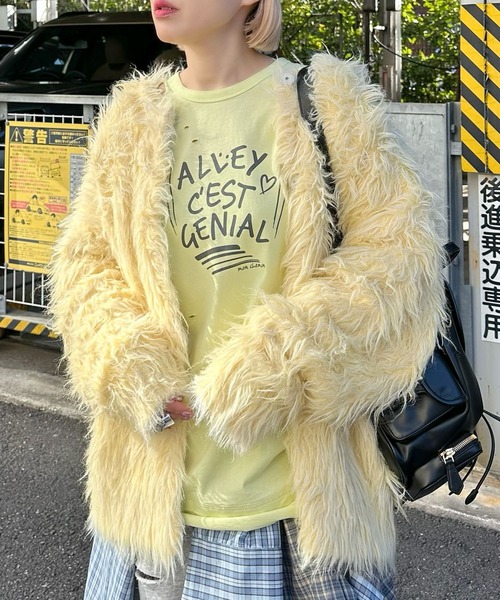 Alley Tokyo(アリートーキョー)の「レイヤードしてる風ダメージロンT(Tシャツ/カットソー・レディース・ブルー/イエロー・FREE)」の17枚目の写真