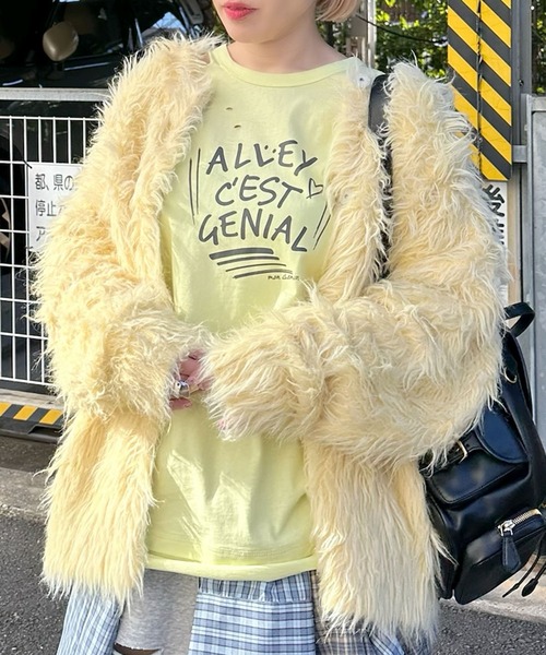 Alley Tokyo(アリートーキョー)の「レイヤードしてる風ダメージロンT(Tシャツ/カットソー・レディース・ブルー/イエロー・FREE)」の20枚目の写真