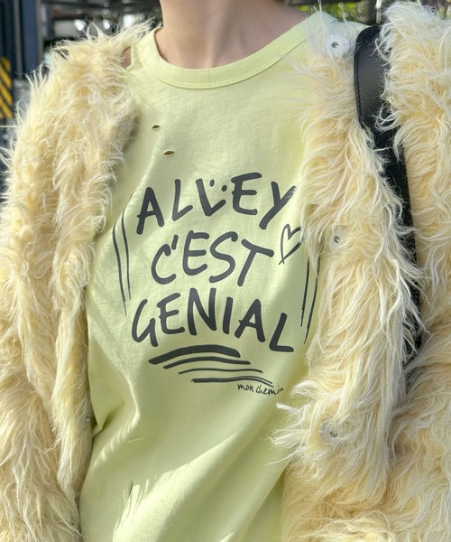 Alley Tokyo(アリートーキョー)の「レイヤードしてる風ダメージロンT(Tシャツ/カットソー・レディース・ブルー/イエロー・FREE)」の21枚目の写真