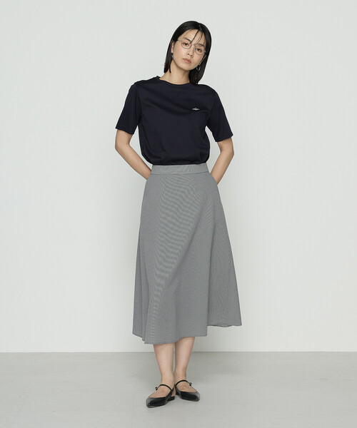 COMME CA(コムサ)の「〔 TALLサイズ 〕 スーピマコットンポンチ ワッペンTシャツ(Tシャツ/カットソー・レディース・ホワイト/グレー/ネイビー・15号/13号)」の9枚目の写真