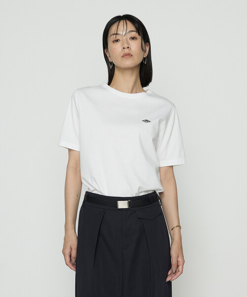 COMME CA(コムサ)の「〔 TALLサイズ 〕 スーピマコットンポンチ ワッペンTシャツ(Tシャツ/カットソー・レディース・ホワイト/グレー/ネイビー・15号/13号)」の4枚目の写真