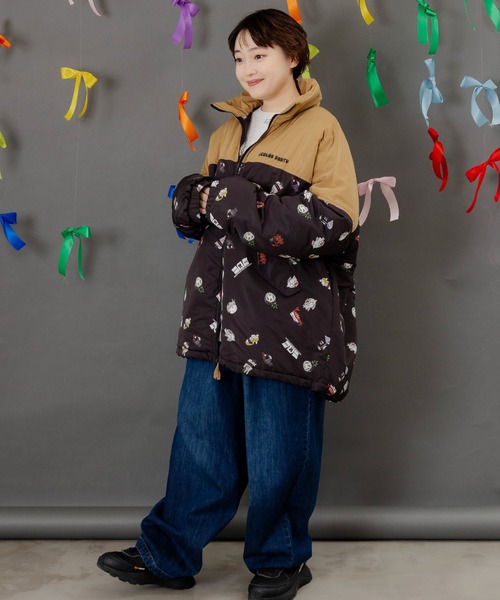 ScoLar Parity（スカラーパリティ）の「353139：ラビルの寿司づくし 中綿入りブルゾン（ブルゾン・レディース・ブラック/アイボリー・M）」の11枚目の写真