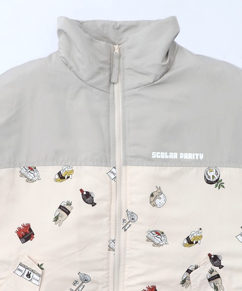 ScoLar Parity（スカラーパリティ）の「353139：ラビルの寿司づくし 中綿入りブルゾン（ブルゾン・レディース・ブラック/アイボリー・M）」の17枚目の写真