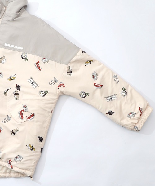 ScoLar Parity（スカラーパリティ）の「353139：ラビルの寿司づくし 中綿入りブルゾン（ブルゾン・レディース・ブラック/アイボリー・M）」の18枚目の写真