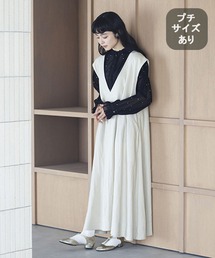 studio CLIP | 《natural by clip》LRフレアジャンパースカート[プチサイズあり](ジャンパースカート)