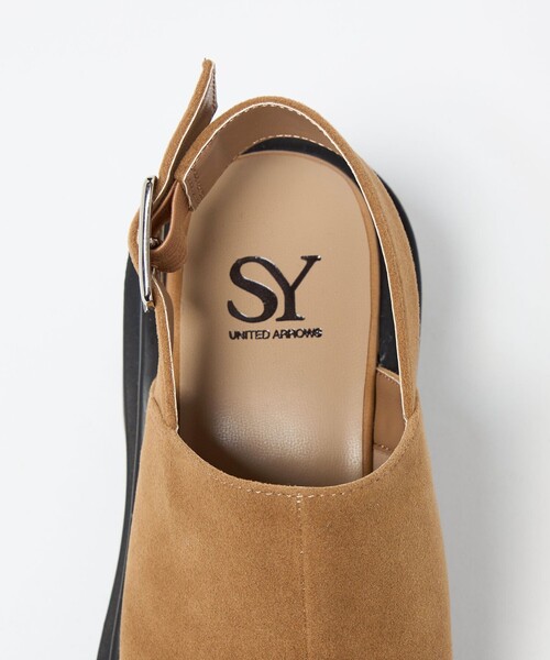 SY UNITED ARROWS（シーユナイテッドアローズ）の「＜SY＞タンクソールプレーン ミュール サンダル75↑（サンダル・レディース・ブラック/ブラウン・25.5cm/24.5cm/23.5cm/22.5cm）」の6枚目の写真