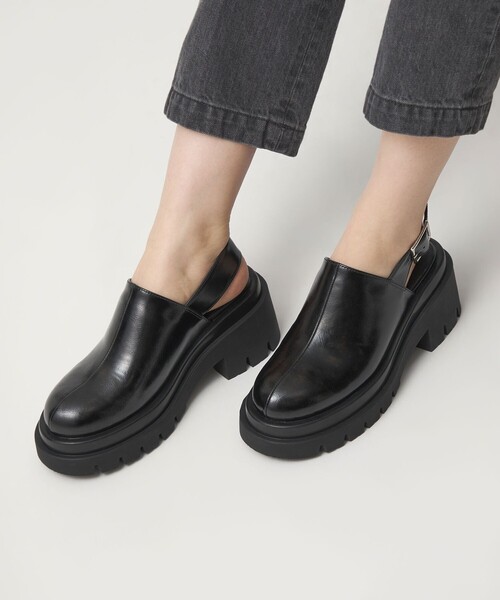 SY UNITED ARROWS（シーユナイテッドアローズ）の「＜SY＞タンクソールプレーン ミュール サンダル75↑（サンダル・レディース・ブラック/ブラウン・25.5cm/24.5cm/23.5cm/22.5cm）」の13枚目の写真