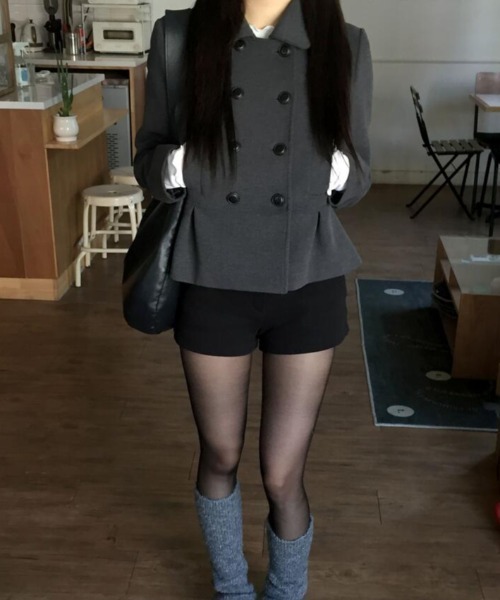 semplice（センプリチェ）の「ショートコート（その他アウター・レディース・グレー/ブラック/ネイビー/ベージュ/カーキ/ブラウン・F）」の12枚目の写真