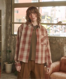 Zooodle（ズードル）の「Contrast checkered shirt - コントラストチェックシャツ -（シャツ/ブラウス）」