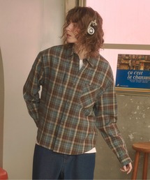 Zooodle | Contrast checkered shirt - コントラストチェックシャツ -(シャツ/ブラウス)