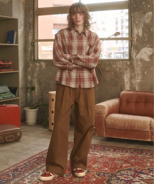 Zooodle（ズードル）の「Contrast checkered shirt - コントラストチェックシャツ -（シャツ/ブラウス・メンズ・レッド/ブルー・MEDIUM/LARGE）」の16枚目の写真