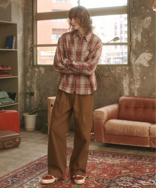 Zooodle（ズードル）の「Contrast checkered shirt - コントラストチェックシャツ -（シャツ/ブラウス・メンズ・レッド/ブルー・MEDIUM/LARGE）」の20枚目の写真