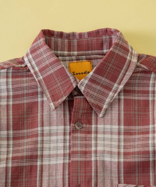Zooodle(ズードル)の「Contrast checkered shirt - コントラストチェックシャツ -(シャツ/ブラウス・メンズ・レッド/ブルー・MEDIUM/LARGE)」の21枚目の写真
