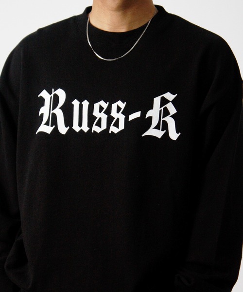 RUSS-K(ラスケー)の「【RUSS-K/ラスケー】ラインストーン トライバル クロス 裏毛トレーナー スウェット(スウェット・メンズ・ブラック/チャコール・L/M)」の19枚目の写真