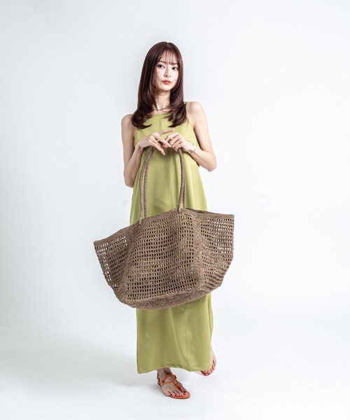 MADE IN MADA（メイドインマダ）の「【MADE IN MADA /メイドインマダ】大きめ　かごバッグ　ラフィア　トートバッグ（かごバッグ・レディース・ベージュ系その他・FREE）」の12枚目の写真
