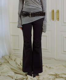 LINE STUD BOOT CUT PANTS, SILVER（その他パンツ）｜THEPORTA（ザ
