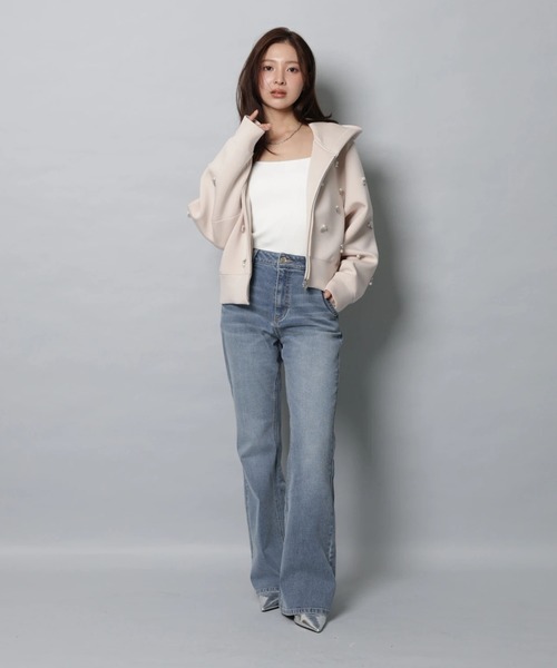 Apuweiser-riche(アプワイザーリッシェ)の「ポイントパーツフレアデニム(その他パンツ・レディース・ライトブルー/ネイビー/グレー・0/1/2)」の16枚目の写真