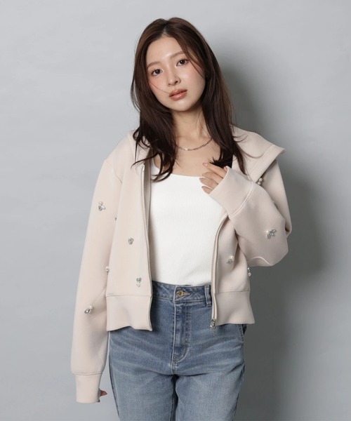 Apuweiser-riche(アプワイザーリッシェ)の「ポイントパーツフレアデニム(その他パンツ・レディース・ライトブルー/ネイビー/グレー・0/1/2)」の18枚目の写真