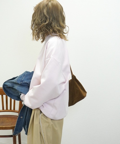 gossara(ゴサラ)の「オーバサイズスウェット(スウェット・レディース・イエロー/オフホワイト/ピンク・FREE)」の20枚目の写真