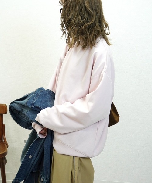 gossara(ゴサラ)の「オーバサイズスウェット(スウェット・レディース・イエロー/オフホワイト/ピンク・FREE)」の19枚目の写真