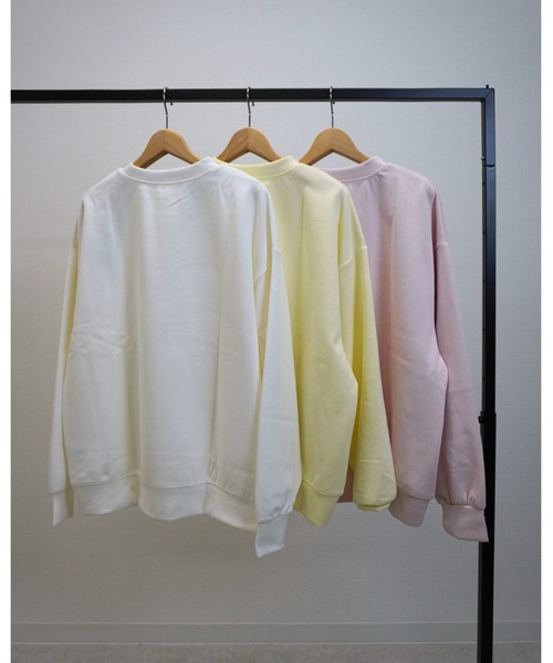 gossara(ゴサラ)の「オーバサイズスウェット(スウェット・レディース・イエロー/オフホワイト/ピンク・FREE)」の6枚目の写真