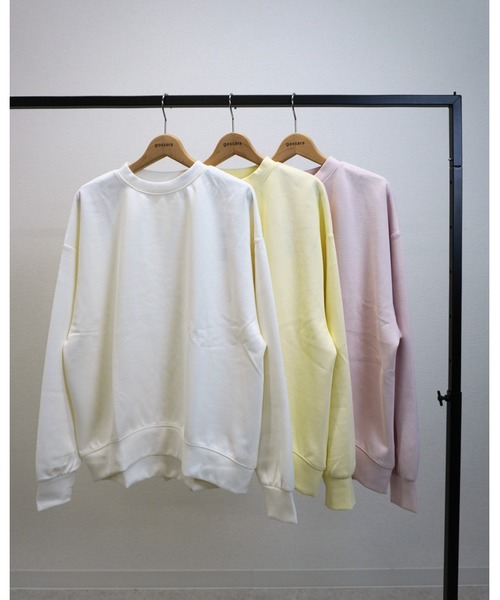 gossara(ゴサラ)の「オーバサイズスウェット(スウェット・レディース・イエロー/オフホワイト/ピンク・FREE)」の5枚目の写真