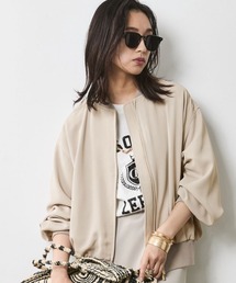 CHIC STYLE（シックスタイル）の「ライトブルゾン＜大きいサイズ有＞シックスタイル（ブルゾン）」