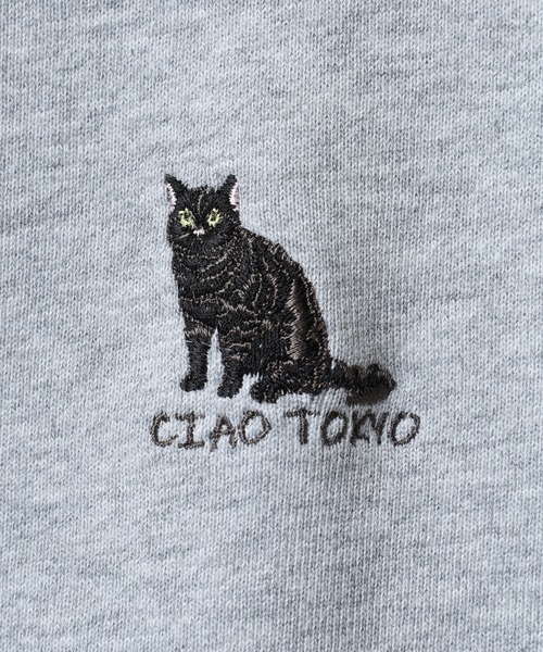 CIAO TOKYO(チャオトーキョー)の「CIAO TOKYO 黒猫刺繍 ジップパーカー(パーカー・レディース・ブラック/ベージュ/グレー・M/L)」の10枚目の写真