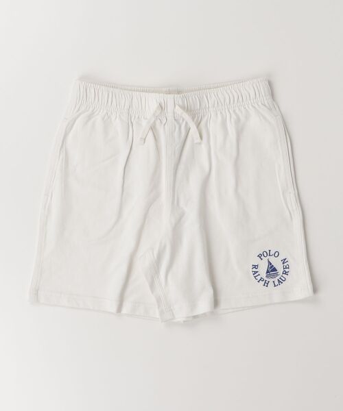 POLO RALPH LAUREN CHILDRENSWEAR(ポロ ラルフ ローレン チルドレンズウェア)の「ロゴ コットン ジャージー ショートパンツ(その他パンツ・キッズ・ホワイト・L/M/XL)」の2枚目の写真