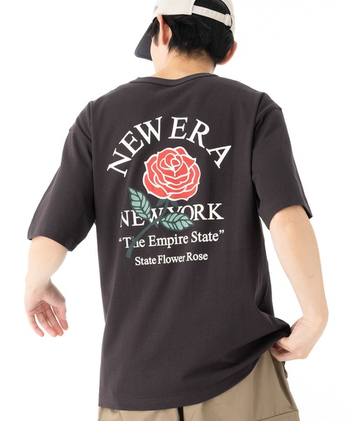 NEW ERA(ニューエラ)の「ニューエラ 半袖Tシャツ 薔薇(Tシャツ/カットソー・メンズ・ブラック/ホワイト・XXL/XL/L/S/M)」の2枚目の写真