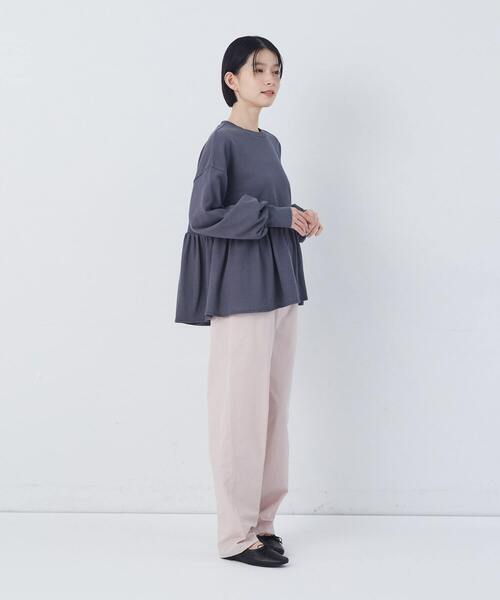 conges payes ADIEU TRISTESSE（コンジェ ペイエ アデュートリステス）の「【2月お気に入り登録ブランド内3位】ジャージコンビプルオーバー（スウェット・レディース・アイボリー/チャコールグレー・FREE）」の3枚目の写真