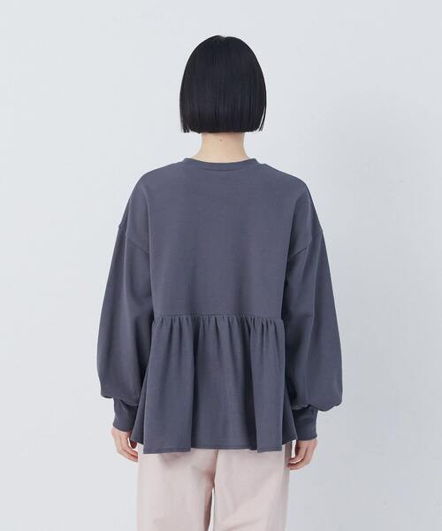 conges payes ADIEU TRISTESSE（コンジェ ペイエ アデュートリステス）の「【2月お気に入り登録ブランド内3位】ジャージコンビプルオーバー（スウェット・レディース・アイボリー/チャコールグレー・FREE）」の8枚目の写真