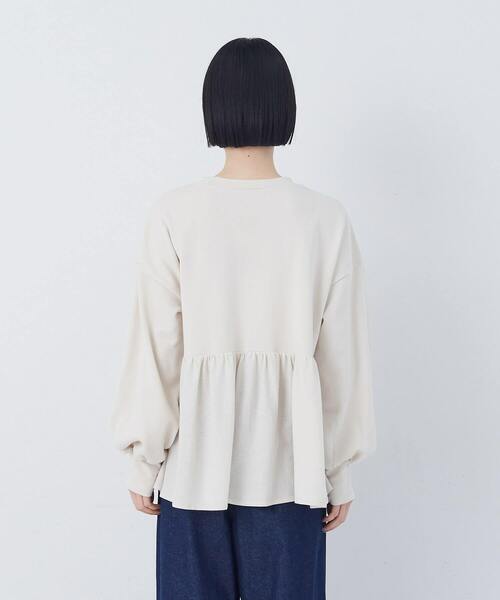 conges payes ADIEU TRISTESSE（コンジェ ペイエ アデュートリステス）の「【2月お気に入り登録ブランド内3位】ジャージコンビプルオーバー（スウェット・レディース・アイボリー/チャコールグレー・FREE）」の15枚目の写真