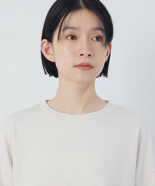 conges payes ADIEU TRISTESSE（コンジェ ペイエ アデュートリステス）の「【2月お気に入り登録ブランド内3位】ジャージコンビプルオーバー（スウェット・レディース・アイボリー/チャコールグレー・FREE）」の16枚目の写真