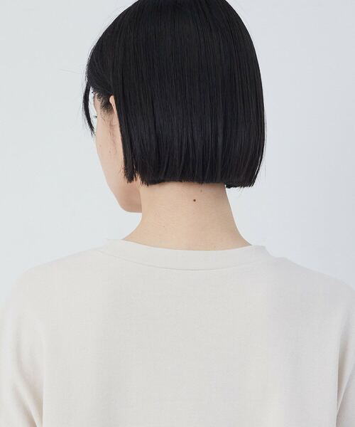 conges payes ADIEU TRISTESSE（コンジェ ペイエ アデュートリステス）の「【2月お気に入り登録ブランド内3位】ジャージコンビプルオーバー（スウェット・レディース・アイボリー/チャコールグレー・FREE）」の17枚目の写真