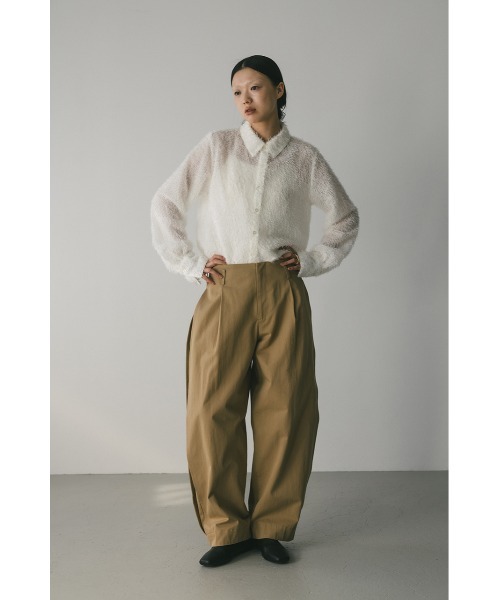 STYLEMIXER（スタイルミキサー）の「サイドタックフォルムパンツ（その他パンツ・レディース・ベージュ/ネイビー・SMALL/MEDIUM）」の5枚目の写真