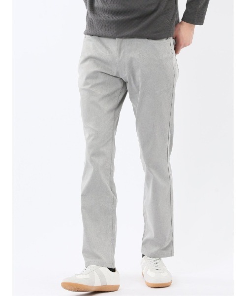 TAKA-Q(タカキュー)の「パンツ メンズ ストレッチ 抗菌防臭 スリム 5ポケット テーパード ウェーブ ソラーロ クロスストレッチ(チノパンツ・メンズ・ライトグレー/ネイビー・LARGE/2S/S/MEDIUM/X-LARGE/3L)」の2枚目の写真