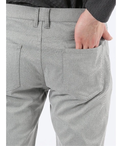 TAKA-Q(タカキュー)の「パンツ メンズ ストレッチ 抗菌防臭 スリム 5ポケット テーパード ウェーブ ソラーロ クロスストレッチ(チノパンツ・メンズ・ライトグレー/ネイビー・LARGE/2S/S/MEDIUM/X-LARGE/3L)」の14枚目の写真