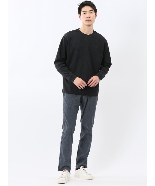 TAKA-Q(タカキュー)の「パンツ メンズ ストレッチ 抗菌防臭 スリム 5ポケット テーパード ウェーブ ソラーロ クロスストレッチ(チノパンツ・メンズ・ライトグレー/ネイビー・LARGE/2S/S/MEDIUM/X-LARGE/3L)」の22枚目の写真