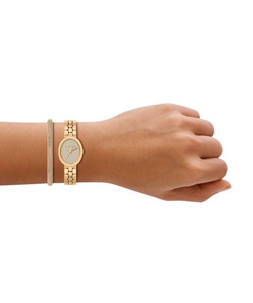 MICHAEL KORS（マイケルコース）の「マイケル・コース 腕時計 レディース アナログ ステンレス MK7596SET（アナログ腕時計・レディース・ゴールド・FREE）」の2枚目の写真