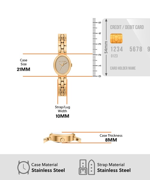 MICHAEL KORS（マイケルコース）の「マイケル・コース 腕時計 レディース アナログ ステンレス MK7596SET（アナログ腕時計・レディース・ゴールド・FREE）」の5枚目の写真