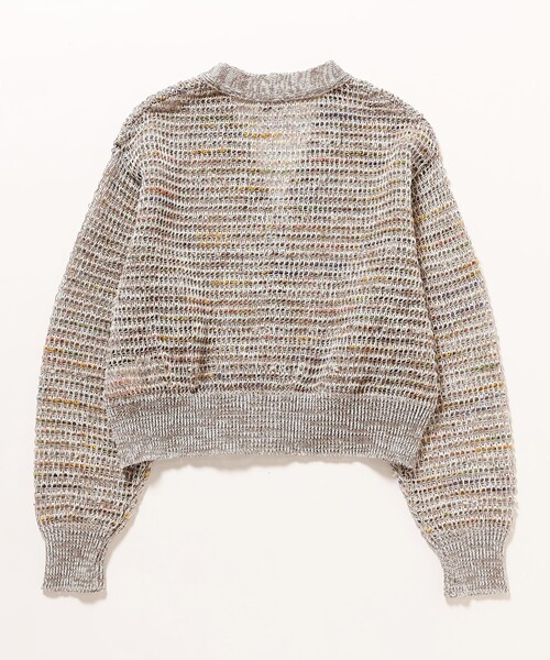 COOHEM / TWEEDY MESH KNIT CARDIGAN メッシュ ニット カーディガン